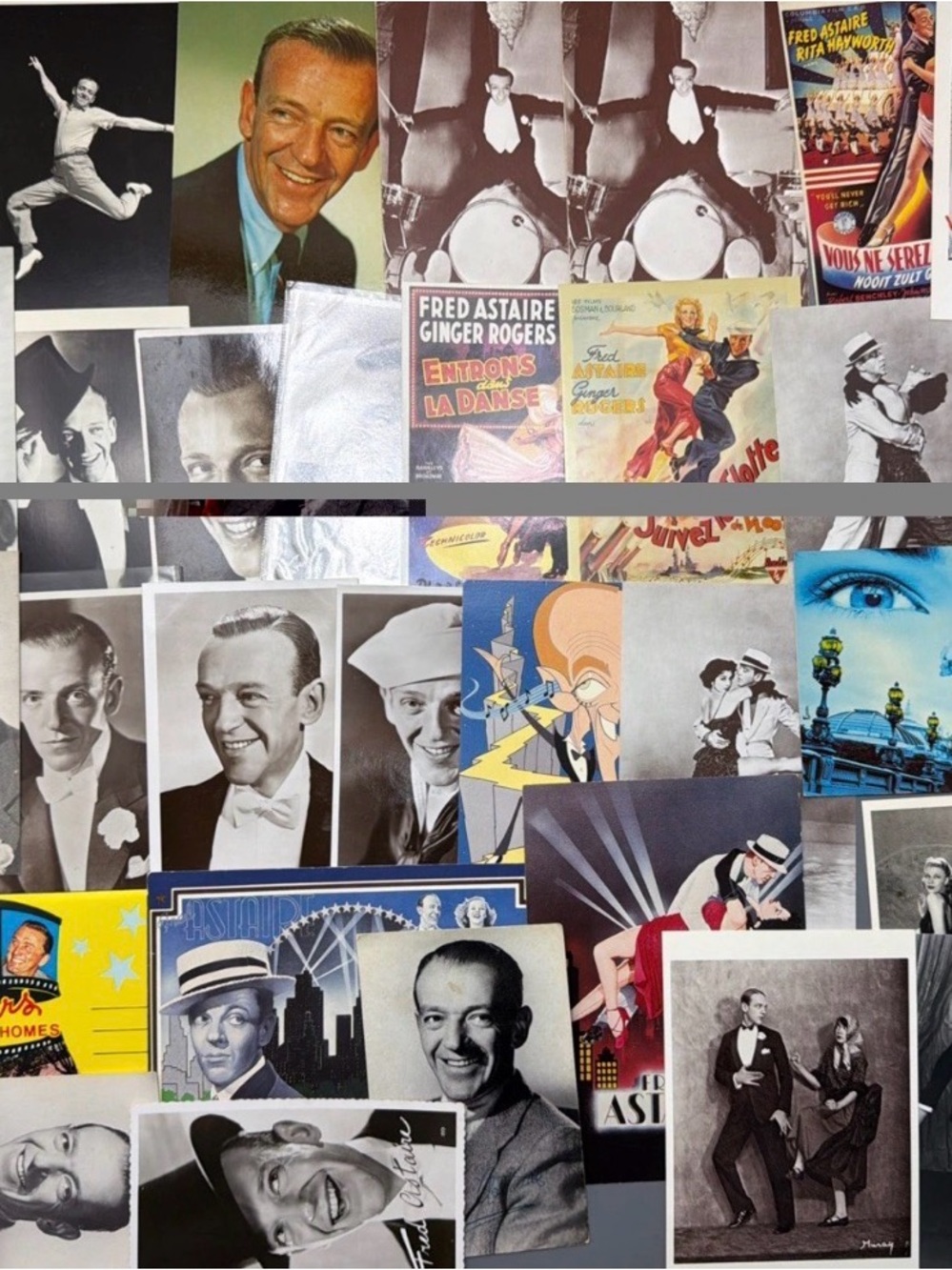 Rare Fred Astaire Vintage Postcard Collection 40pc Hollywood Movie Gold Star